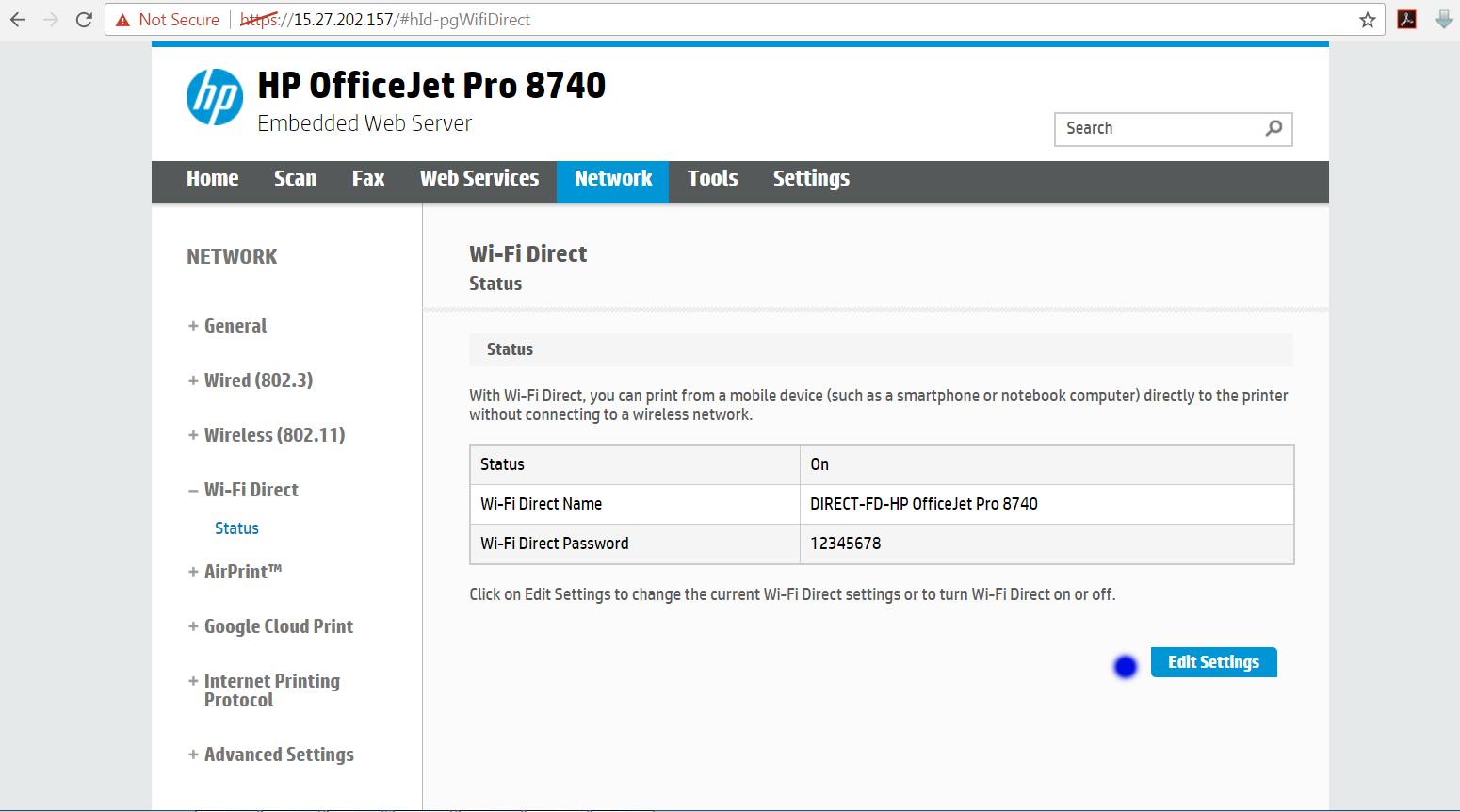 Change hp printer wifi password solved by fortuneserve